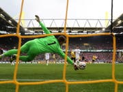 Eines von 973 Toren in der abgelaufenen Bundesliga-Saison: Borussia Dortmund trifft gegen Fortuna Düsseldorf (Bild: KEYSTONE/EPA/FRIEDEMANN VOGEL)