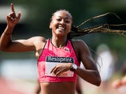 Sarah Atcho vertritt die Schweiz am Diamond-League-Meeting in Doha (Bild: KEYSTONE/JEAN-CHRISTOPHE BOTT)