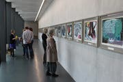 Jedermann willkommmen: Die Gemälde von Uelliger im Schulhaus der Heilpädagogischen Schule Flawil sind auch für die Öffentlichkeit bestimmt.