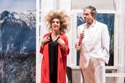 Die Theaterlüüt Ämme bei der Hauptrobe des Stückes «Irgendwo im Nirgendwo». (Bild: Manuela Jans-Koch, Emmen, 2. Mai 2019)
