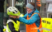 Ein Kind beim Velofahrkurs in der Tellenmatt Stans. (Bild: PD)