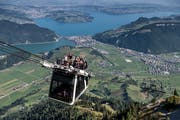 Bis am frühen Nachmittag konnten die Gäste die tolle Aussicht vom Stanserhorn nicht geniessen: Die Bahn war ausser Betrieb. (Bild: Pius Amrein, 27. Juli 2018)
