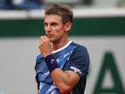 Novak Djokovic war für Henri Laaksonen eine Nummer zu gross (Bild: KEYSTONE/EPA/SRDJAN SUKI)