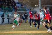 Schon in der Meisterschaft schenkten sich Brühl und Cham (im Bild das Spiel vom Frühling) nichts. Am Mittwoch in der Cup-Quali waren die Chamer im Penaltyschiessen die glücklichere Mannschaft. (Bild: PD/Kurt Frischknecht - 3. März 2019)