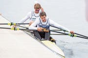 Roman Röösli (vorne) und Barnabé Delarze haben unterschiedliche Stärken und ergänzen sich dadurch ideal. (Bild: Urs Flüeler/Keystone (Luzern, 29. Mai 2019))
