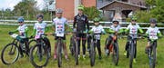 Athleten der IG Radsport Uri; von links: Mattia Frei, Elena Frei, Nik Küttel, Patrick Tresch, Chris Furrer, Livio Gerig, Tom Furrer und Andres Wicki. (Bild: PD, Wetzikon, 26. Mai 2019)