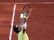 Rafael Nadal gab einen Satz ab, zog aber trotzdem souverän in die Achtelfinals ein (Bild: KEYSTONE/EPA/YOAN VALAT)