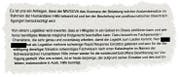 Ausriss aus dem Brief des Aussendepartements an die Militärversicherung. (Bild: chm)