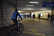 Velofahrer dürfen die Hauptunterführung am Bahnhof Wil nur noch bis 2021 benützen. (Bild: Gianni Amstutz)