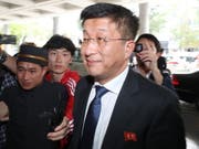Er soll hingerichtet worden sein, weil er den nordkoreanischen Diktator Kim Jong Un enttäuscht hat: Kim Hyok Chol, Sondergesandter Pjöngjangs bei den Verhandlungen mit den USA (Aufnahme vom 21. Februar in Hanoi anlässlich des Treffens von Kim Jong Un mit US-Präsident Donald Trump). (Bild: KEYSTONE/EPA YNA/YONHAP)