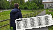 Auch das Aussendepartement stellt sich in einem Brief (Ausriss) hinter Katastrophenhelfer Martin Peterhans. (Bild: lhn/chm)