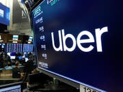 Der US-Fahrdienstvermittler Uber, der seit drei Wochen an der New Yorker Börse ist, gab für das erste Quartal 2019 einen Milliarden-Verlust bekannt. (Bild: KEYSTONE/AP/RICHARD DREW)