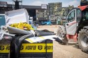 Volle Abfallcontainer nach dem Open Air Frauenfeld 2018. (Bild: Reto Martin)