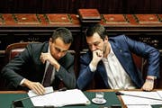 Die italienischen Vizepremiers Luigi Di Maio (links) und Matteo Salvini. (Bild: Fabio Fustaci/AP (Rom, 13. Februar 2019))