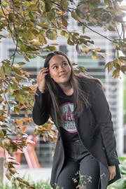Klimaaktivistin Isabel Wijsen (16) aus Bali. Bild: Nadia Schärli (Luzern, 3. Mai 2019)