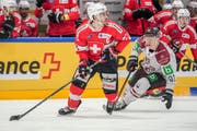 Ein sicherer Wert: der Zuger Raphael Diaz (links), Captain des Schweizer Nationalteams. (Bild: Andy Mueller/freshfocus, Weinfelden, 4. Mai 2019)