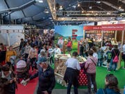 120'000 Luga-Besucher kamen zur Jubiläumsausgabe mit ihren 450 Ausstellern. (Bild: KEYSTONE/URS FLUEELER)