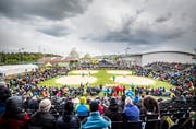 Blick auf das Geschehen am Kantonalen Schwingfest Frauenfeld. (Bild: Andrea Stalder)
