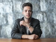 Das ESC-Abenteuer geht los: Der Schweizer Sänger und Songschreiber Luca Hänni macht sich auf den Weg nach Tel Aviv. (Bild: Keystone/ENNIO LEANZA)