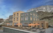 So soll das neue Hotel aussehen. (Visualisierung: Linear Projekt AG)