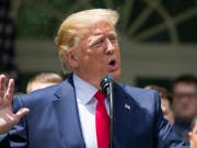 Die Steuererklärungen von US-Präsident Donald Trump bleiben vertraulich - das US-Finanzministerium gibt sie derzeit nicht heraus. (Bild: KEYSTONE/AP/ALEX BRANDON)