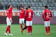 Seit elf Spielen ohne Sieg: Der FC Thun. (Bild: Claudio de Capitani/freshfocus)