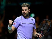 Stan Wawrinka gewinnt in Madrid sein Auftaktspiel (Bild: KEYSTONE/AP/PETER DEJONG)