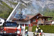Die Feuerwehr konnte das Feuer schnell löschen. (Bild: Kapo)