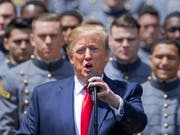 Offener Brief: Knapp 500 ehemalige US-Staatsanwälte halten den Vorwurf der Justizbehinderung gegen US-Präsident Donald Trump für erwiesen. (Bild: KEYSTONE/EPA/ERIK S. LESSER)