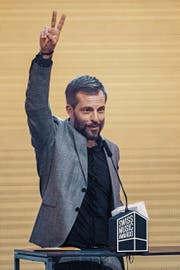 Bligg räumte bei den Swiss Music Awards ab. Bald gibt er in Erstfeld zur Eröffnung der Sport- und Freizeitanlage Pfaffenmatt ein Konzert. (Bild: Urs Flüeler/Keystone (Luzern, 16. Februar 2019))