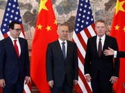 Der US-Handelsbeauftragte Robert Lighthizer (rechts) weist den Chinesen die Schuld an der jüngsten Eskalation im Handelsstreit zu. (Bild: KEYSTONE/EPA AP POOL/ANDY WONG / POOL)