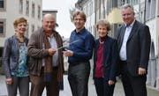 Von links nach rechts: Doris Dietler Schuppli, Rektorin Kanti Wil; Martin Baur, Dirigent Jugendorchester; Andreas Signer, künftiger Dirigent Jugendorchester; Jutta Röösli, Vorsteherin Departement Bildung und Sport; Urs Mäder, Schulleiter Musikschule Wil.