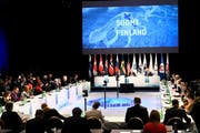 Der Arktische Rat traf sich in Finnland. (Bild: Vesa Moilanen/Lehtikuva via AP, 7. Mai 2019)