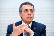 Bundesrat Ignazio Cassis. Bild: Keystone/Anthony Anex