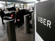 Zwei Tage vor dem Börsengang des Fahrdienstvermittlers Uber haben die Fahrer in Grossbritannien am Mittwoch die Arbeit niedergelegt. (Bild: KEYSTONE/AP/SETH WENIG)