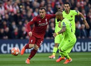 Xherdan Shaqiri schaffte mit Liverpool im Halbfinal-Rückspiel gegen Barcelona die Wende. (Bild: EPA/NEIL HALL, 7. Mai 2019)