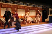 Turbulente Szene aus der Musical Probe in der Lokremise Buchs. (Bild: Esther Wyss)