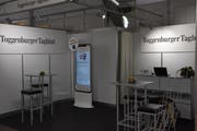 Der Messestand des «Toggenburger Tagblatts». (Bild: Ruben Schönenberger)