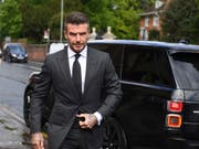 Ex-Fussballstar David Beckham muss für ein halbes Jahr auf seinen Führerschein verzichten. (Bild: KEYSTONE/AP PA/VICTORIA JONES)