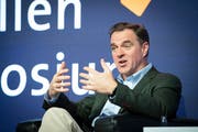 Historiker Niall Ferguson bei seinem Auftritt heute Morgen in St. Gallen. Bild: Ralph Ribi
