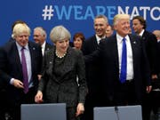 US-Präsident Donald Trump (rechts) hat in einem Interview seine Sympathie für Boris Johnson (links) kundgetan. (Bild: KEYSTONE/AP Pool/MATT DUNHAM)