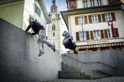 Neuorientierung: Ab 2020 soll «Parkour» ins offizielle Programm aufgenommen werden.Bild: Chris Iseli (Zofingen, 30. Oktober 2015)