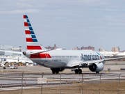 Eine Boeing-737-Max-Maschine der US-Fluggesellschaft American Airlines. (Bild: KEYSTONE/EPA/JUSTIN LANE)