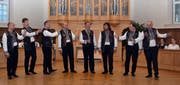 Das Orpheus Vokalensemble aus der Ukraine wurde vom Publikum mit stehenden Ovationen gefeiert. (Bild: Peter Jenni)