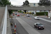 Es können wieder beide Spuren auf der Romanshornerstrasse benutzt werden. (Bild: Roger Fuchs (11. Juni 2019)