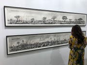 Im Kunstmuseum Basel und an der Art Basel ausgestellt: Kohlezeichnungen von William Kentridge. (Bild: Dominique Spirgi)