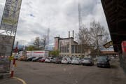 Papieri Areal Cham: Auf dem Gelände der ehemaligen Papierfabrik soll ein neues Wohnquartier entstehen. (Bild: Stefan Kaiser, 8. April 2019)