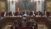 Der Prozess im Gerichtsgebäude in Madrid. (Bild: EPA/SPANISH SUMREME COURT)