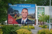 Sebastian Wippel will für die AfD Oberbürgermeister von Görlitz werden. (Bild: Sean Gallup/Getty, Görlitz, 23. Mai 2019)