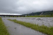 Rhein Höhe Vaduz/Sevelen. (Bild: Jessica Nigg)